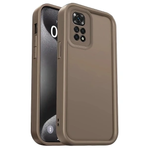 Mey İthalat®   Redmi 10 2022 Kılıf Viera Silikon - Kahverengi