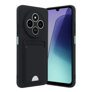 Mey İthalat®   Redmi 14C Kelvin Kartvizitli Silikon - Siyah