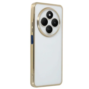 Mey İthalat®   Redmi 14C Kılıf  Lensli Silikon - Gold