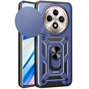 Mey İthalat®   Redmi 14C Kılıf Pars Lens Yüzüklü Silikon - Lacivert