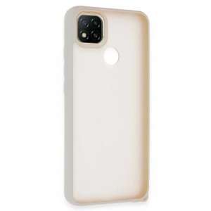 Mey İthalat®   Redmi 9C Kılıf Elegant Kapak - Pudra