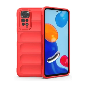 Mey İthalat®   Redmi Note 11 Kılıf Optimum Silikon - Kırmızı