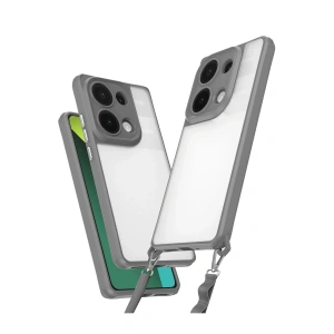 Mey İthalat®   Redmi Note 13 Pro 5G Kılıf Penta Silikon Kılıf - Titan Gri