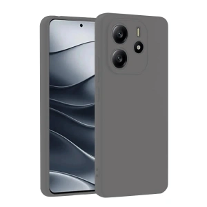 Mey İthalat®   Redmi Note 14 4G Kılıf First Silikon - Gri