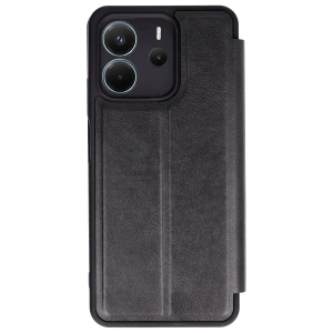 Mey İthalat®   Redmi Note 14 4G Kılıf Flip Cover - Siyah