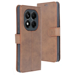 Mey İthalat®   Redmi Note 14 4G Kılıf Trend S Plus Kapaklı Kılıf - Taba