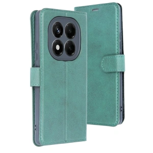 Mey İthalat®   Redmi Note 14 4G Kılıf Trend S Plus Kapaklı Kılıf - Yeşil