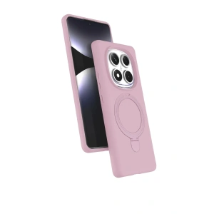 Mey İthalat®   Redmi Note 14 Pro 4G Regal Magsafe Standlı Kapak - Açık Pembe