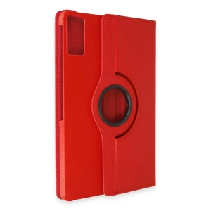 Mey İthalat®   Redmi Pad Kılıf 360 Tablet Deri Kılıf - Kırmızı