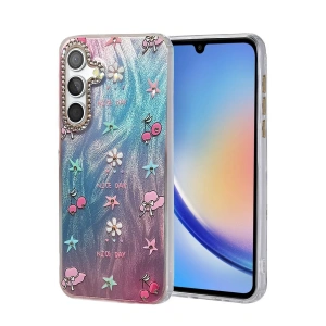 Mey İthalat®  Samsung Galaxy A34 5G Kılıf Blade Aynalı Desenli Kapak - Desen 4