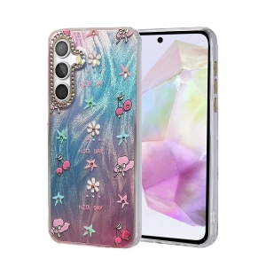 Mey İthalat®  Samsung Galaxy A35 5G Kılıf Blade Aynalı Desenli Kapak - Desen 4