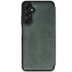 Mey İthalat®  Samsung Galaxy A36 Kılıf Flip Cover - Koyu Yeşil