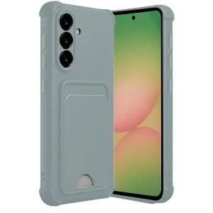 Mey İthalat®  Samsung Galaxy A36 Kılıf Kelvin Kartvizitli Silikon - Açık Yeşil