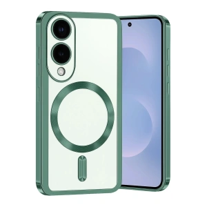 Mey İthalat®  Samsung Galaxy S25 Edge Kross Magneticsafe Kapak - Koyu Yeşil