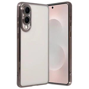 Mey İthalat®  Samsung Galaxy S25 Edge  Lensli Silikon - Titan Gri