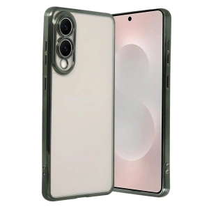 Mey İthalat®  Samsung Galaxy S25 Edge  Lensli Silikon - Yeşil
