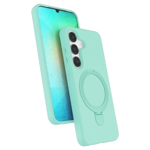 Mey İthalat®  Samsung Galaxy S25 Regal Magsafe Standlı Kapak - Su Yeşili