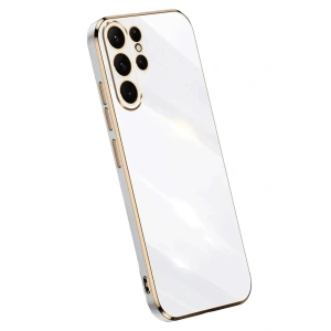 Mey İthalat®  Samsung Galaxy S25 Ultra Kılıf Volet Silikon - Beyaz