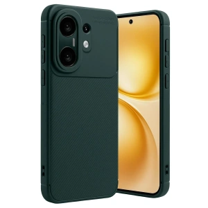 Mey İthalat®  Vivo X200 FE Auto Focus Karbon Kapak - Koyu Yeşil