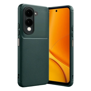 Mey İthalat®  Vivo Y29S Auto Focus Karbon Kapak - Koyu Yeşil