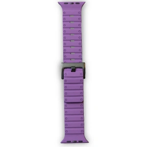 Mey İthalat®   Watch 42mm Magnus Mıknatıslı Silikon Kordon - Mor