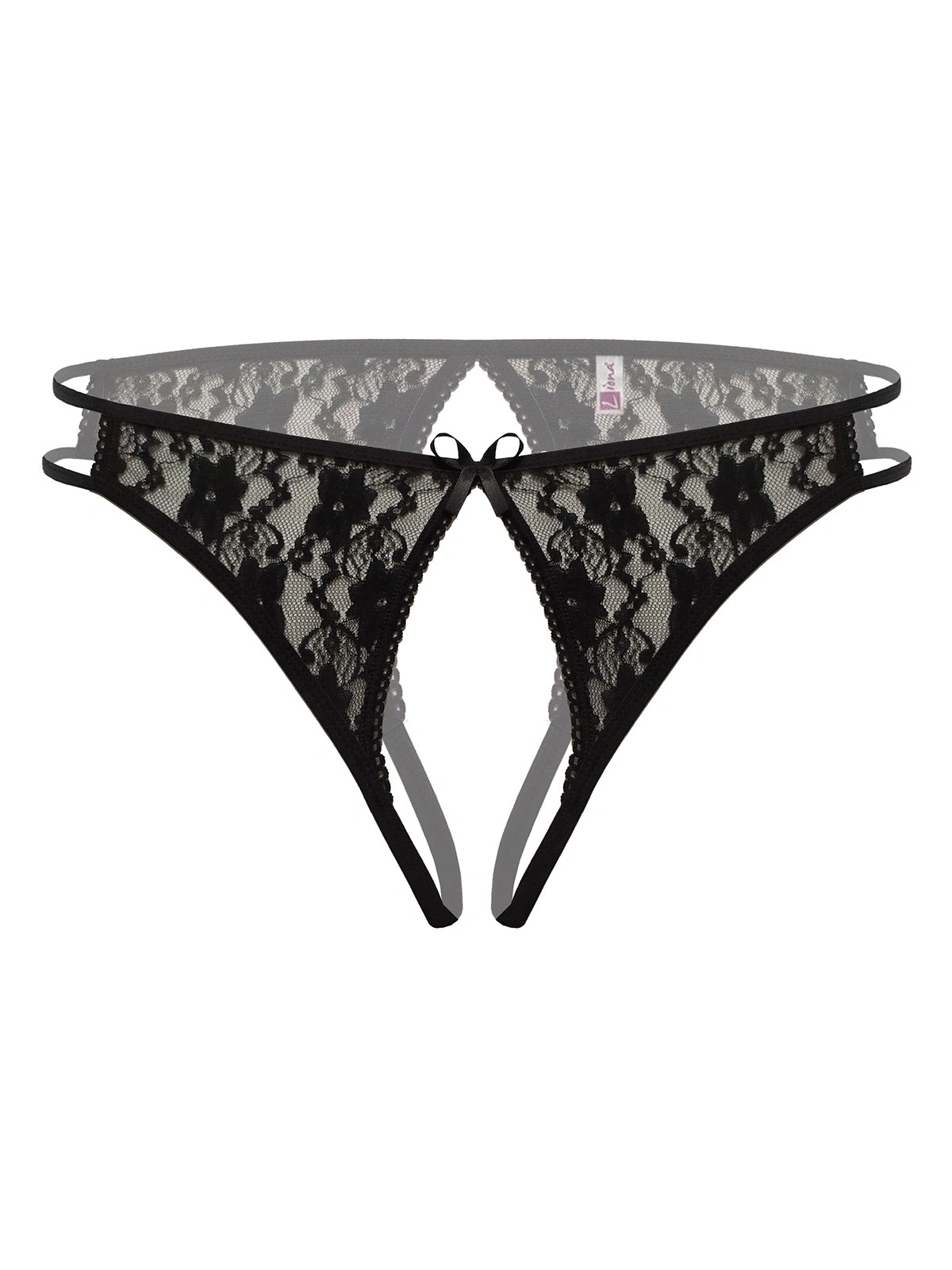 Ağı Açık Büyük Beden Siyah  Külot