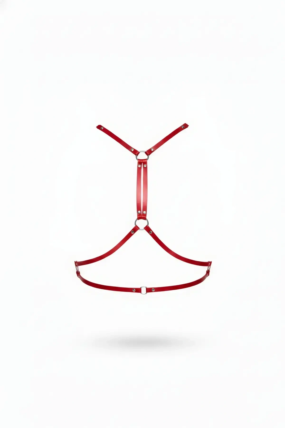 Kırmızı Kadın Kemer Deri Vücut Aksesuarı - Brf203