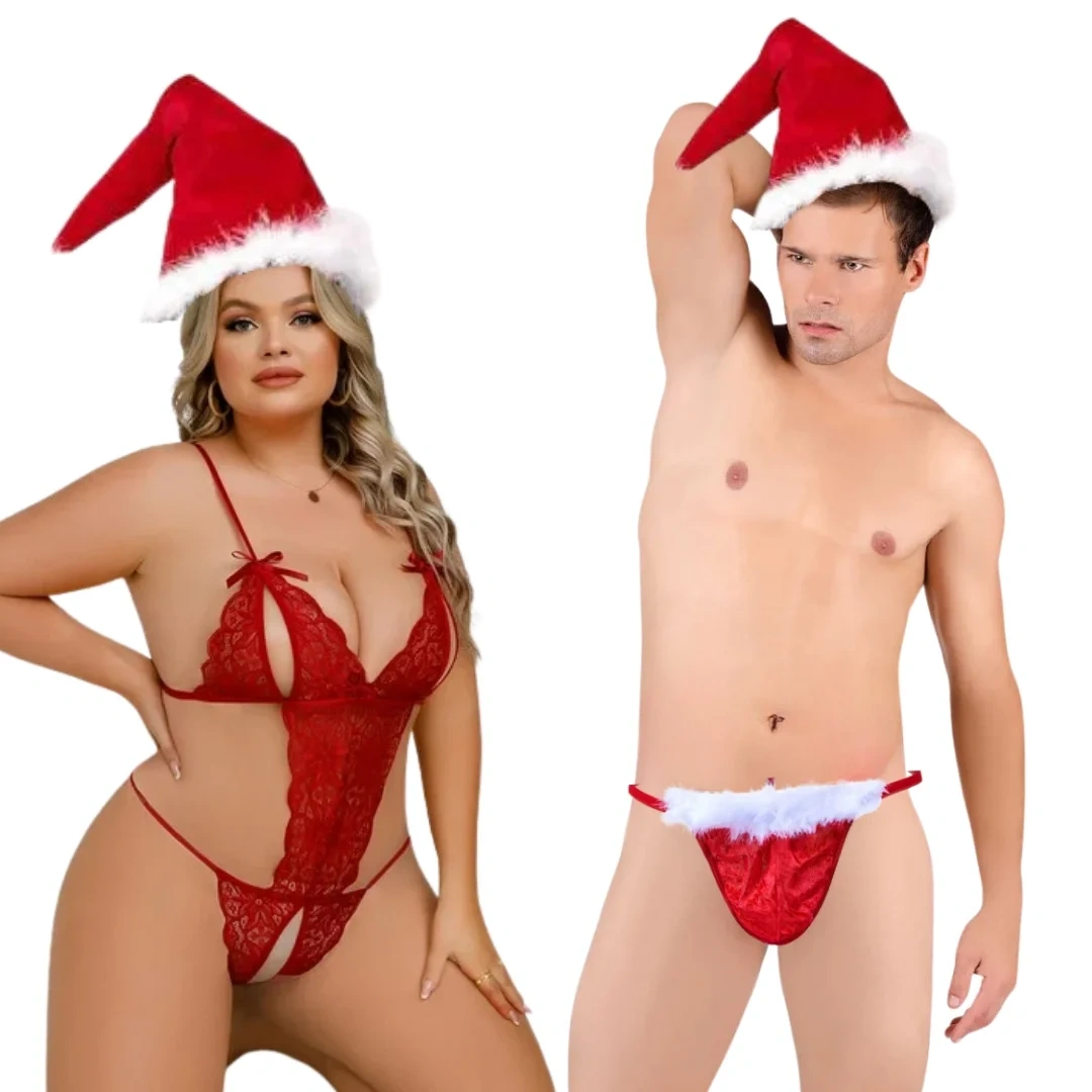 Seksi Erkek Ve Kadın Yılbaşı Seti