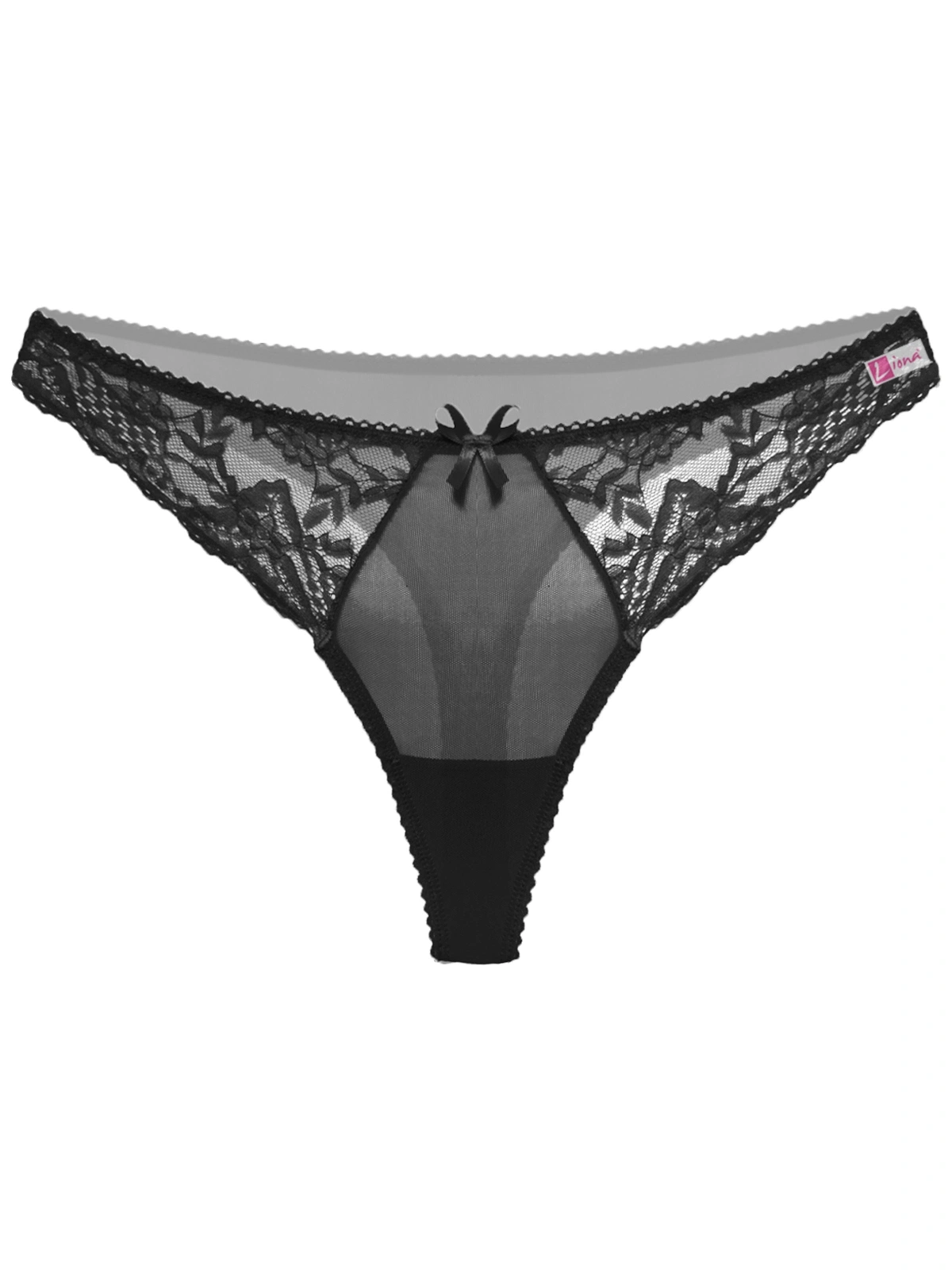 Siyah Dantelli  G String Külot
