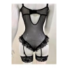 Afrodit Siyah Sexy Jartiyer Takım -1050