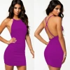 B101050 Sırt Dekolteli Mini Elbise