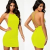 B101050 Sırt Dekolteli Mini Elbise