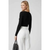 Çıtçıt Detaylı Bluz Siyah T4343