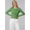 Çıtçıt Detaylı Bluz Yeşil