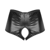 Fantezi Siyah Özel Bölgeleri Açık Parlak Külot