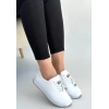 Finna Beyaz Cilt Bağcıklı Spor Ayakkabı