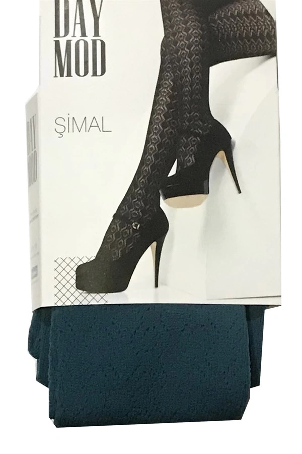 Daymod Kadın Şimal Micro File Desenli Külotlu Çorap