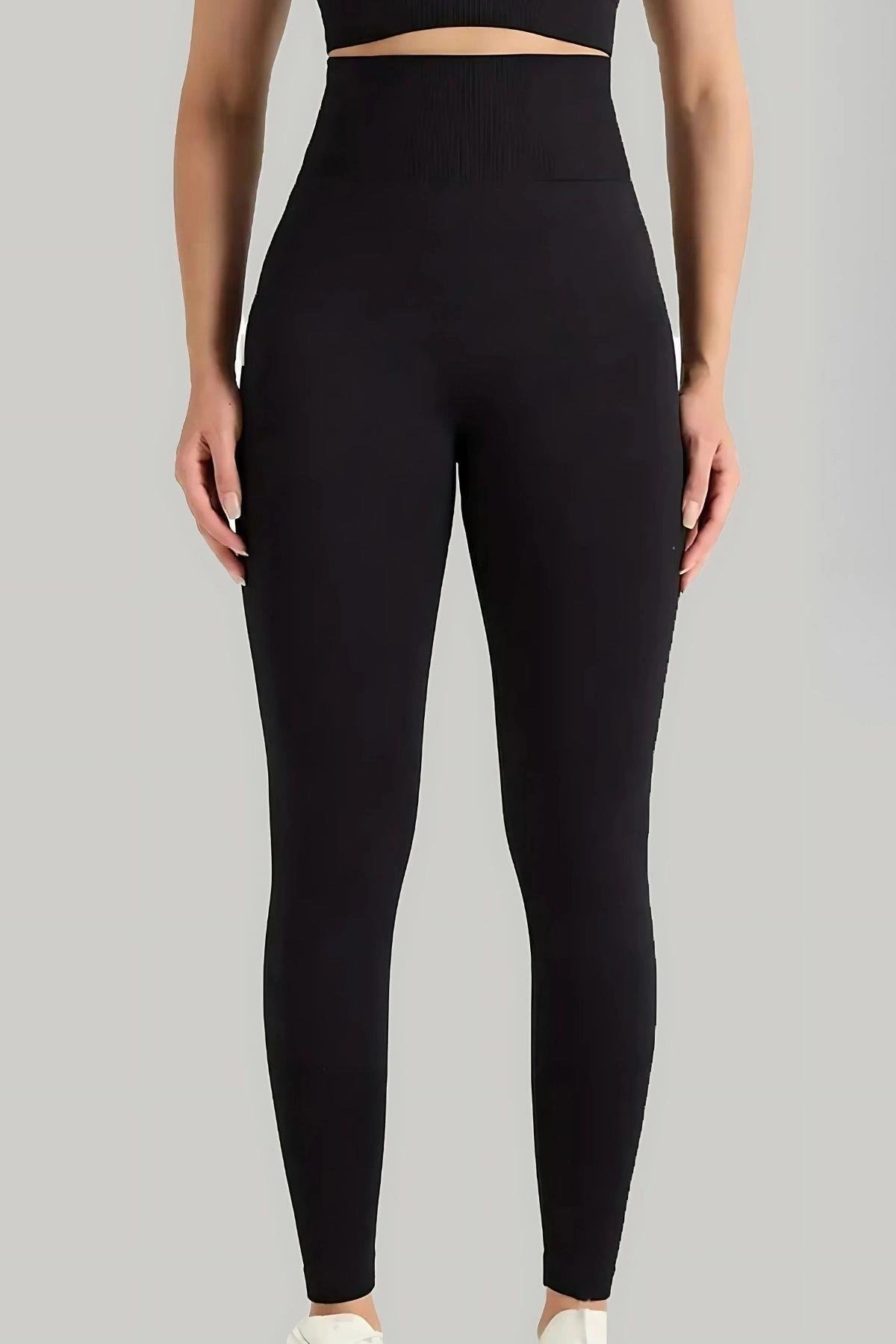 Dikişsiz Düz Tayt Kadın 4451