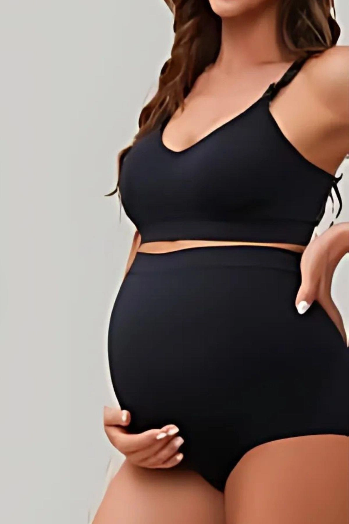 Hamile Slip Dikişsiz Korse Kadın 4449