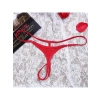Halkalı Mini Kırmızı Kadın  G String