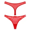 Kırmızı Dantelli  G String Külot