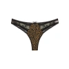 Leopar Desenli Dantelli  G String Külot