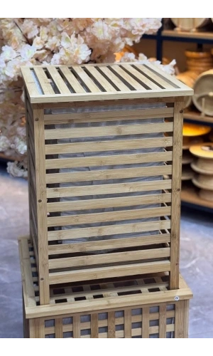 Bambu Çamaşır Sepeti