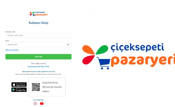 ÇiçekSepetinde Satıcı Hesabı Oluşturma