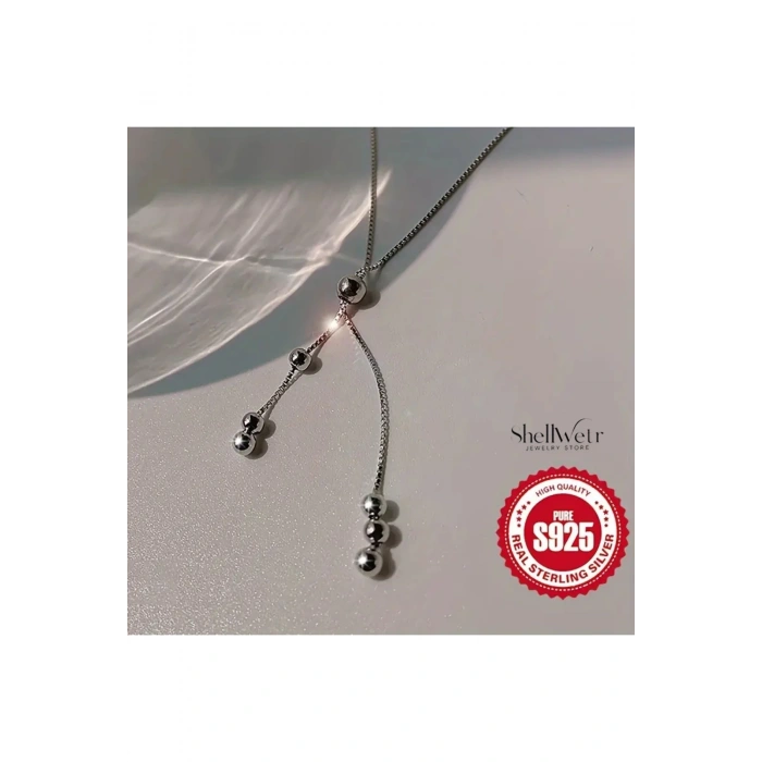 Elisér 925 Ayar Gümüş Kolye , kadın gümüş kolye Sevgili ve anneye verilecek hediye gümüş kolye