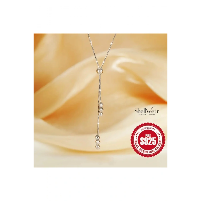 Elisér 925 Ayar Gümüş Kolye , kadın gümüş kolye Sevgili ve anneye verilecek hediye gümüş kolye