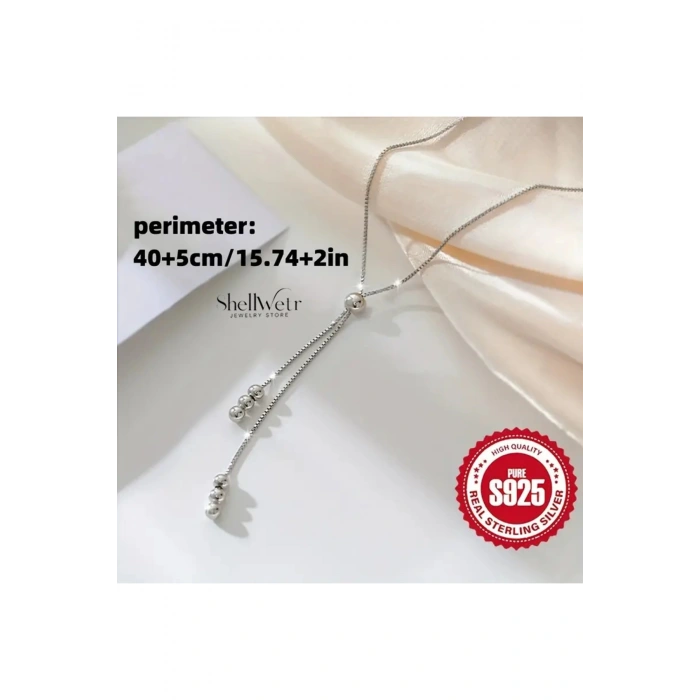 Elisér 925 Ayar Gümüş Kolye , kadın gümüş kolye Sevgili ve anneye verilecek hediye gümüş kolye