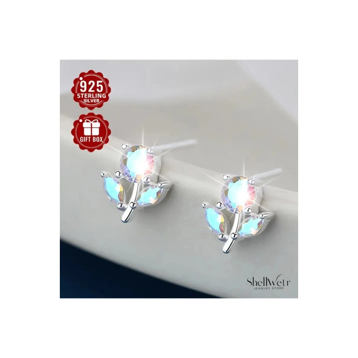 Tulisse Laleli Gümüş Kaplama Çivili Küpe Sevdiklerinize ve kendinize en özel hediye