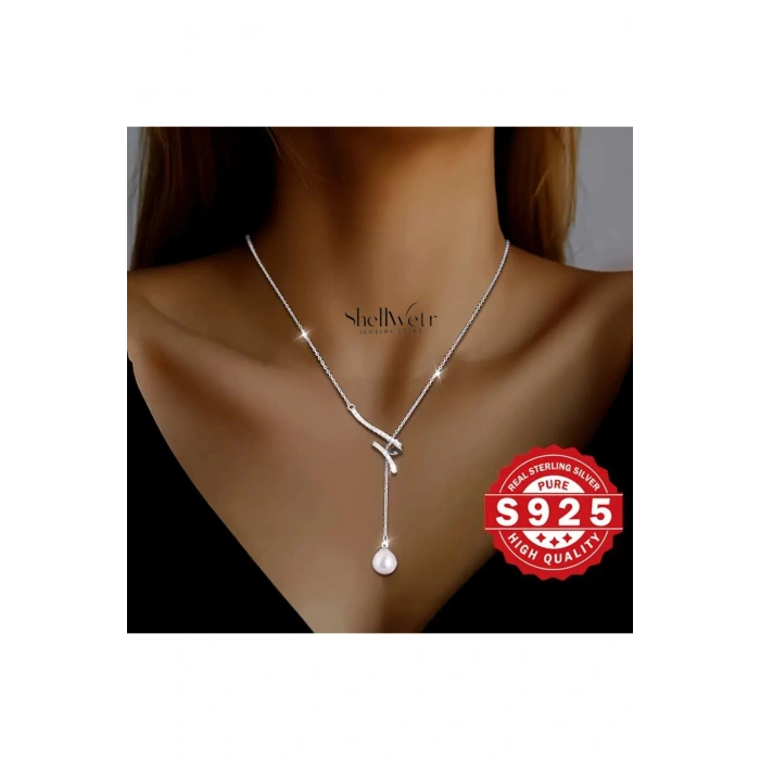 Velora İnci Detaylı 925 Ayar Gümüş Kolye Sevdiklerinize, annenize verilecek en güzel gümüş hediyesi