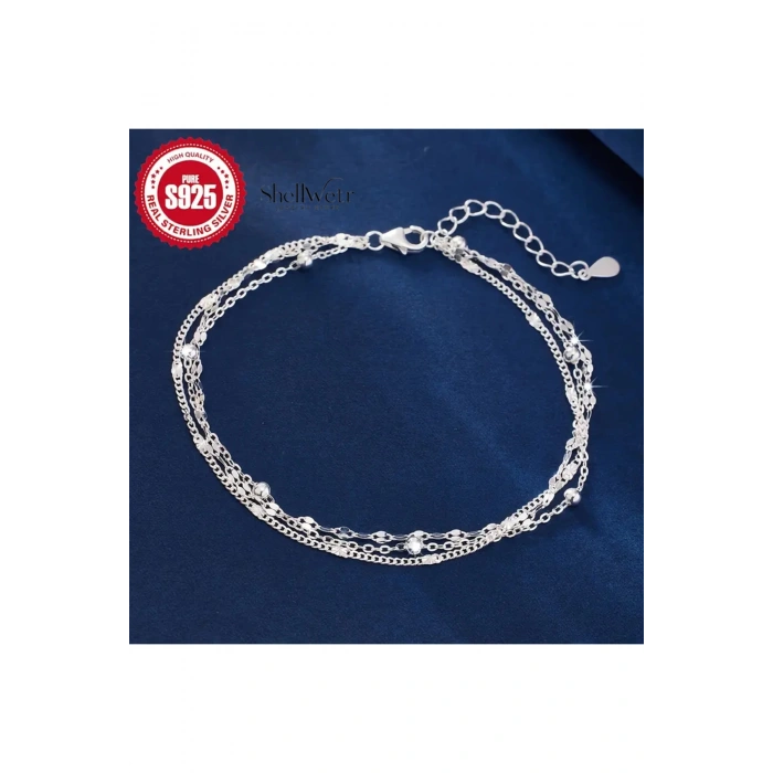 Elva 925 Gümüş Kaplama kadın gümüş bileklik Sevgilinize annenize verilecek gümüş bileklik hediye